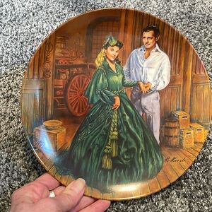 Gone with the Wind collector plate. Limited Edition 1984 by Knowles